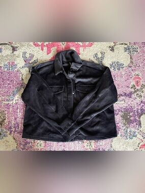 Mondetta Black Corduroy Shirt large